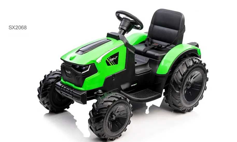 Tractoras electric cu remorca basculabila Kinderauto SX2068 Verde