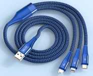 Кабель USB 3 в1 для зарядки телефона, длина 2 метра