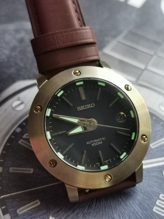 Seiko D Cube auriu 7S26 00C0 ceas rar