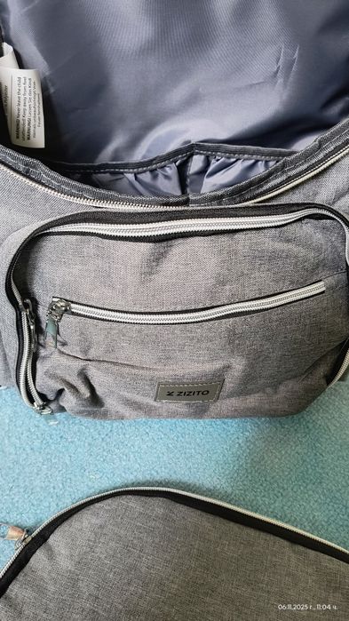 Раница за бебешка количка ZIZITO - сива