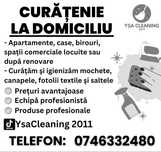 Servicii de curățenie la domiciliu Focșani