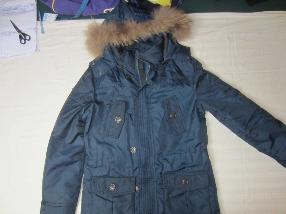 Geaca Parka Acqua Fredda, mas.50-L, puf ratza, gluga, stare f.buna
