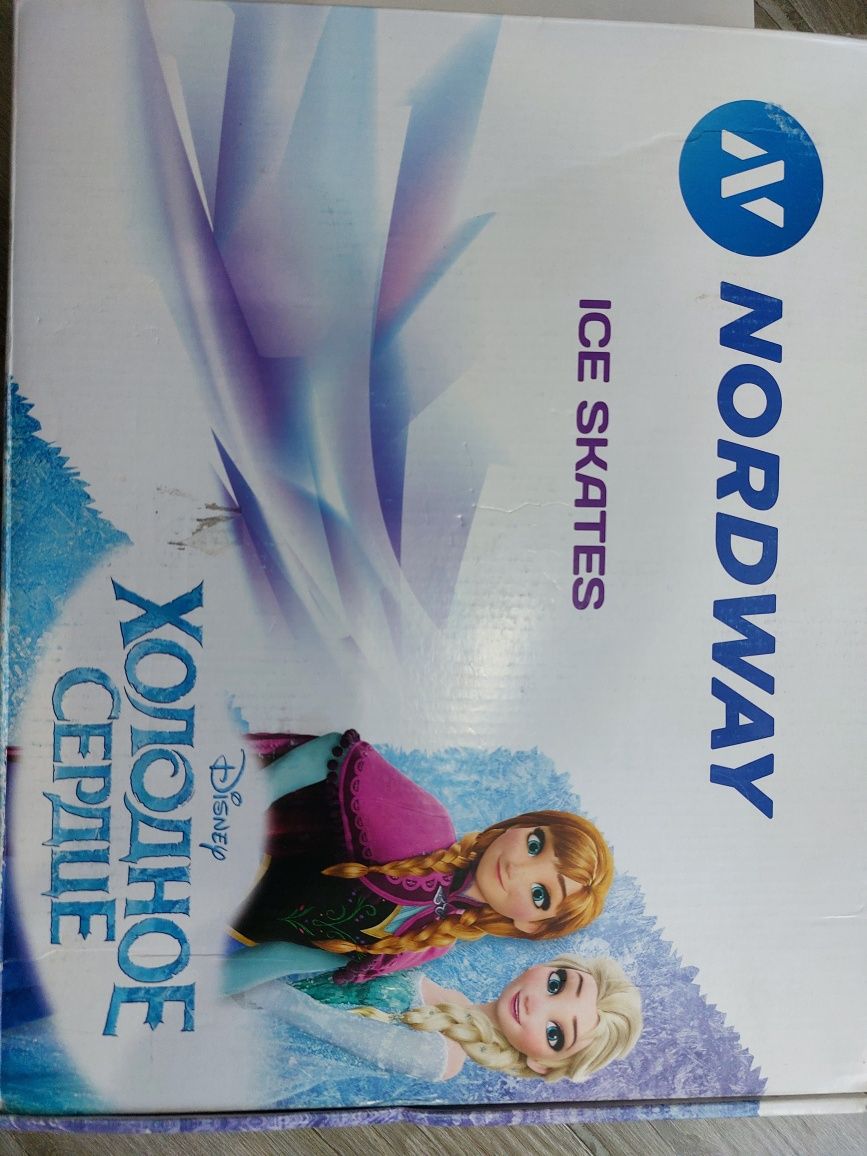Коньки детские раздвижные Nordway Disney Frozen