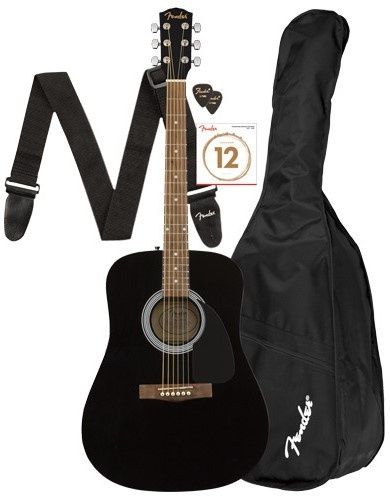 Set chitară Fender acustică cu accesorii Fender - FA-115