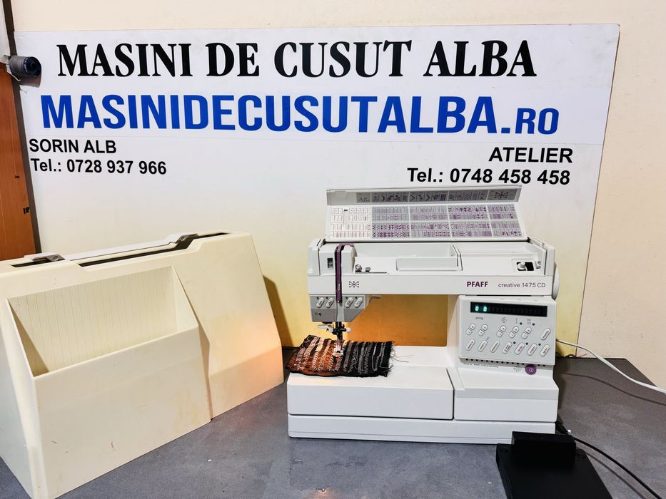 Masina de cusut PFAFF CREATIVE1475semi industriala cu IDT stare impeca