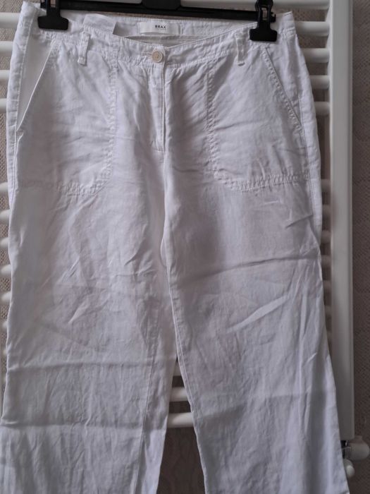 Pantaloni Brax,albi in,marimea M