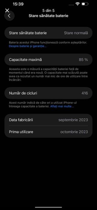 Vând iPhone 15 pro max