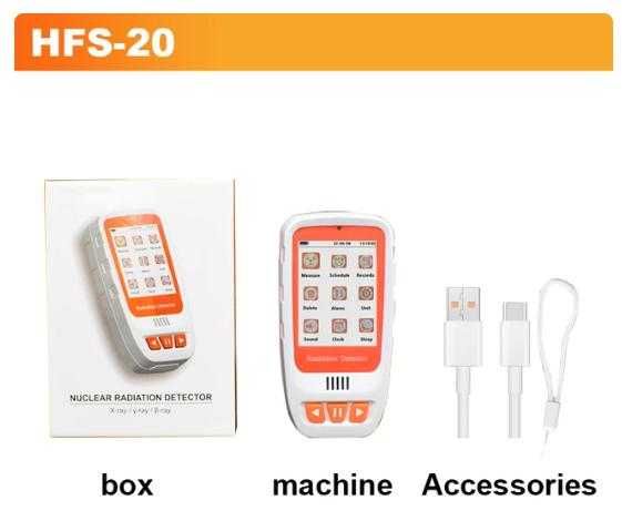 Гайгер Мюлеров Брояч Детектор Радиация Ядрена Радиоактивност Дозиметър