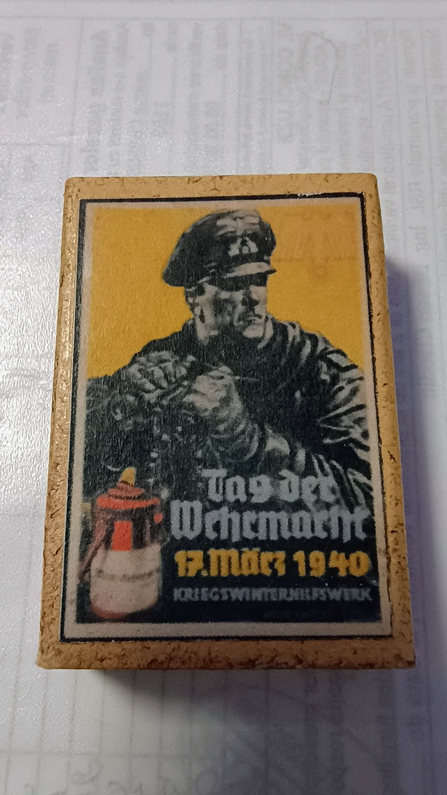 Cutie chibrituri vintage Germania nazista "Tag der Wehrmacht" 1940.