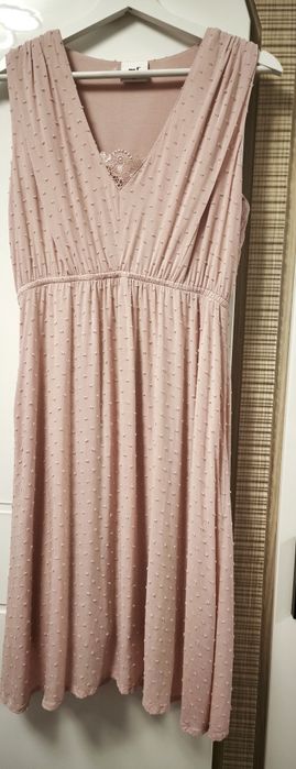 Rochie alăptare și gravide S-M roz pudra