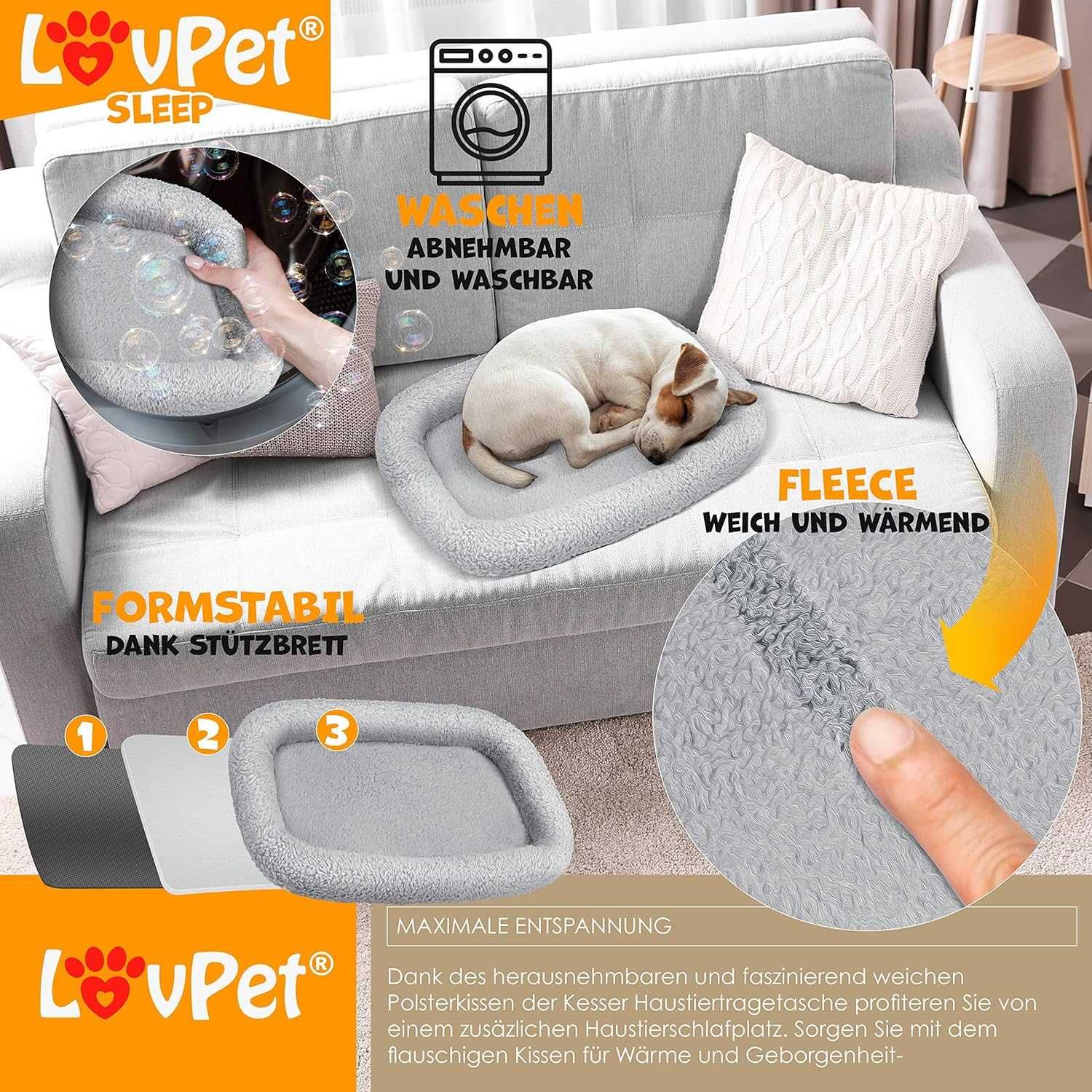 Lovpet® Чанта за кучета и котки 2-в-1