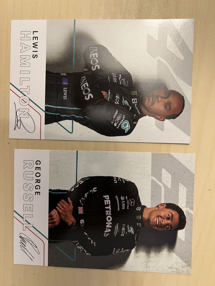 Carduri autograf Formula 1 Mercedes - Hamilton Russel
