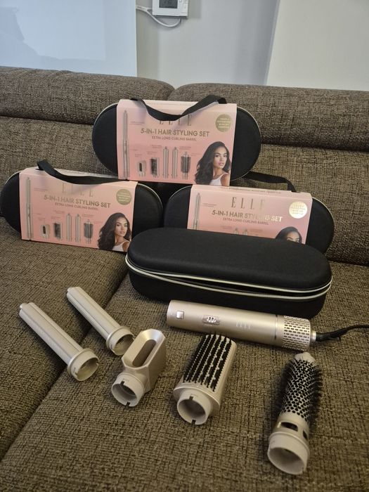 Комплект за оформяне на коса 5-в-1.