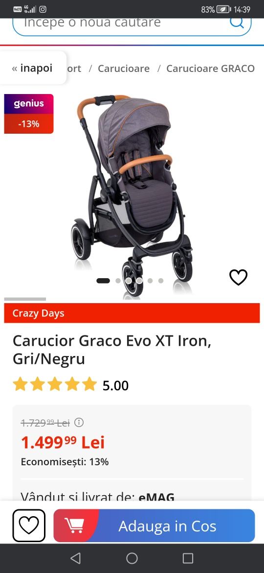 Carucior Graco Evo XT