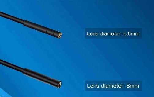 Endoscop masina casa etc, fir 5 m, leduri, ecran incorporat