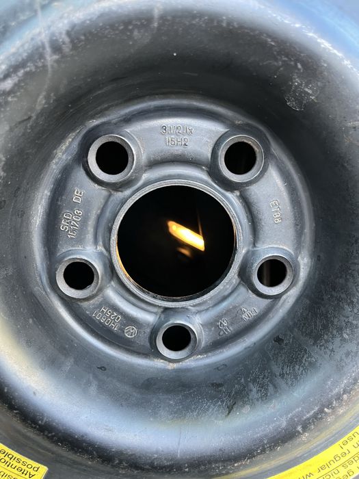 Резервна гума тип патерица 5x100 ET38 15" 125/80 R15 VAG