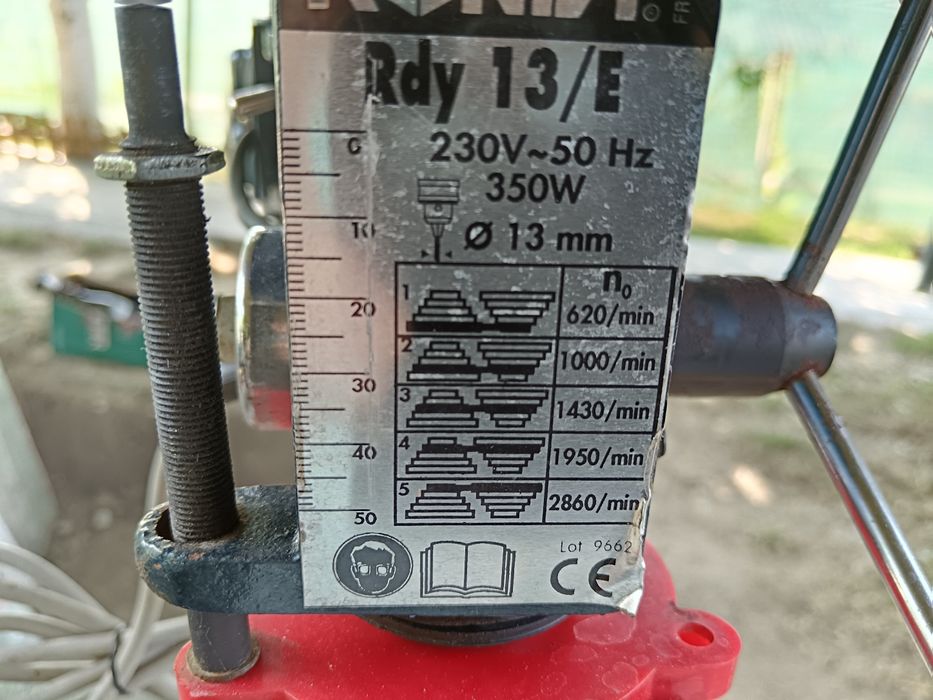 350W, bormașină de banc, cu coloana, alimentare 220V