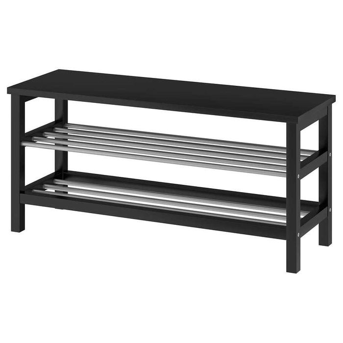 Bancă depozitare pantofi IKEA negru (108x34x50 cm)