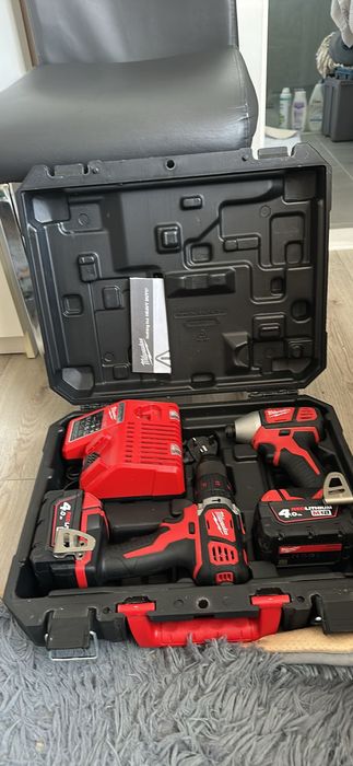 Set filetante Milwaukee 18v / fabricație 2024 ,2bat 4ah/încărc/ valiză