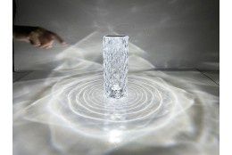 Декоративна настолна лампа с кристален ефект