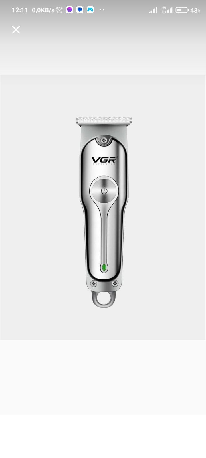 Soch Va soqol uchun profissional simsiz trimmer VGR V-071.