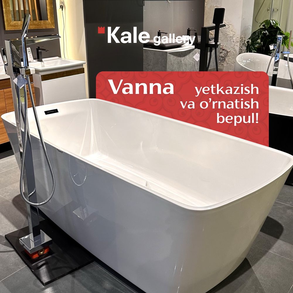 Vanna akril qoplama, antibakterial. Kafolat 5 yil