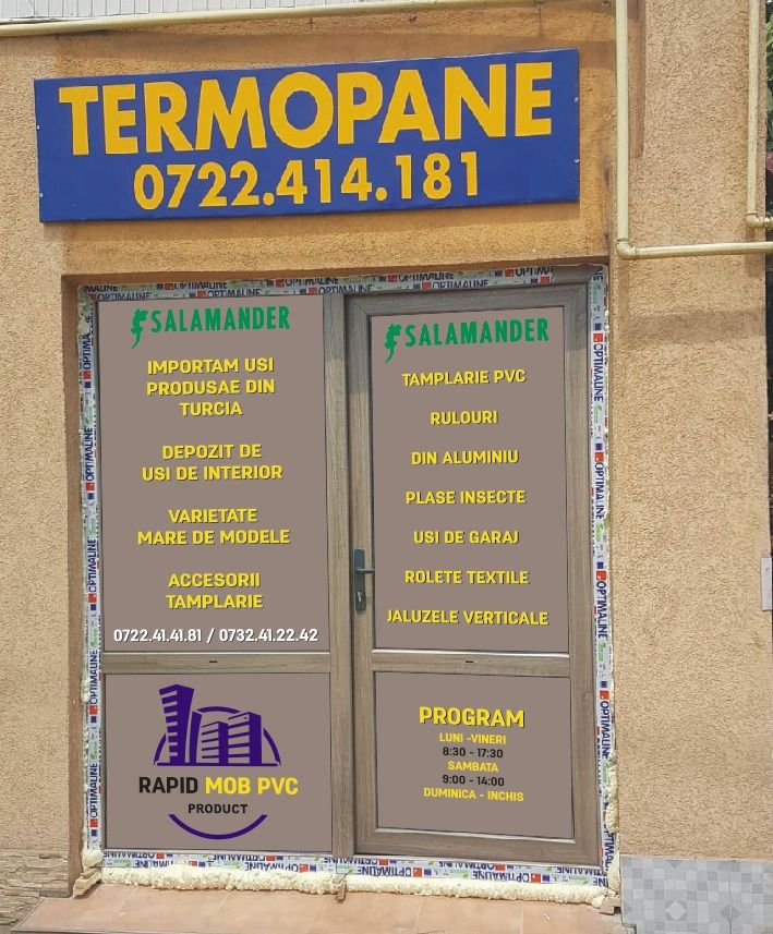 Tâmplărie  Pvc si  Aluminiu