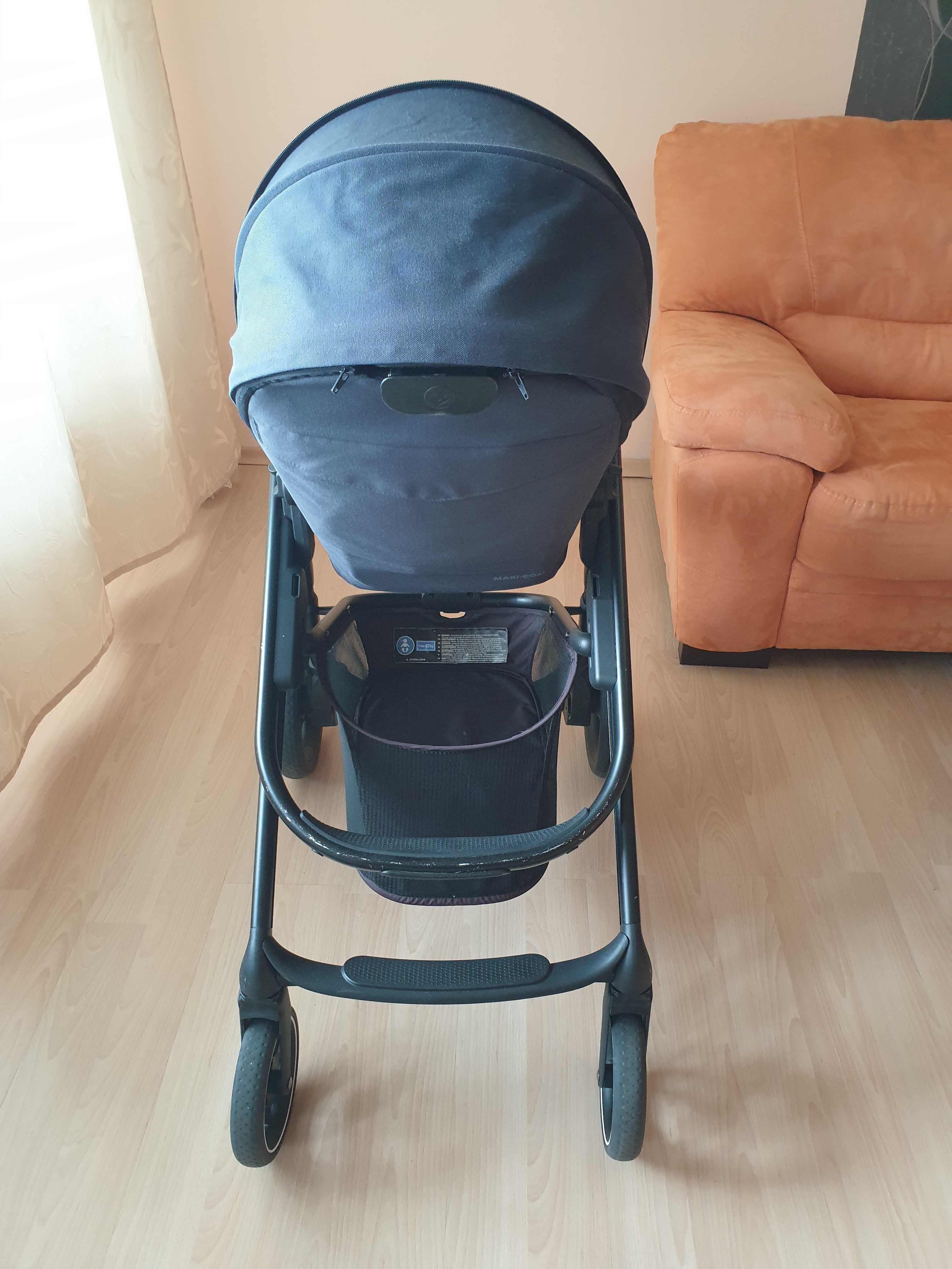 Бебешка количка Maxi Cosi Plaza + 2 в 1 Essential Graphite