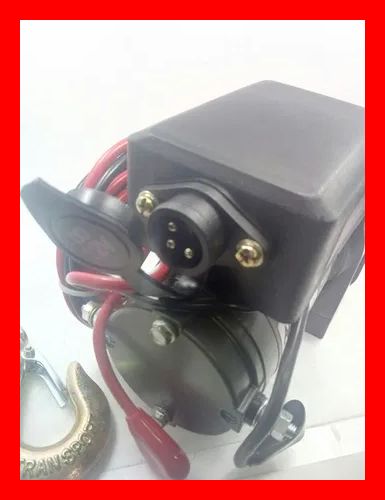 Troliu winch cabestan ATV 3500lbs / 1588 kg sufa sintetica plasma NOU