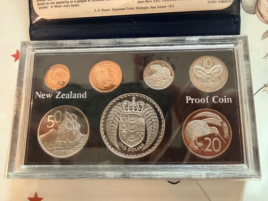 New Zealand coin set 1976