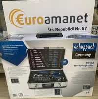 Set scule, Scheppach, 101 piese, Albastru/Argintiu -G-