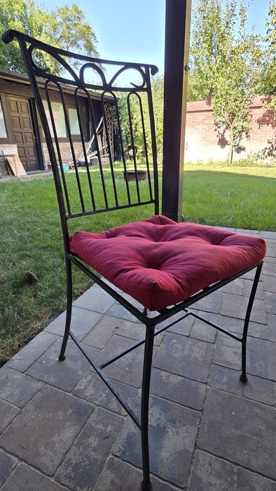 Scaune fier forjat, set 6 buc