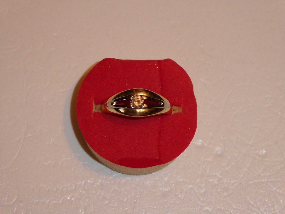 INEL AUR 18K + 1 Diamant = 0.25ct. - Model Deosebit - Vintage - 4.7g !