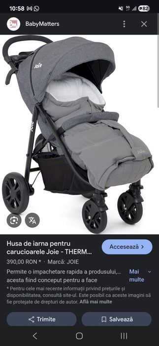 Husa de iarna pentru cărucioarele Joie