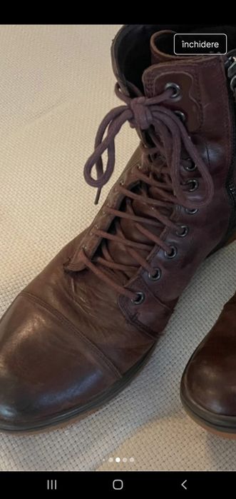 Ghete barbati Diesel originale din piele naturala l