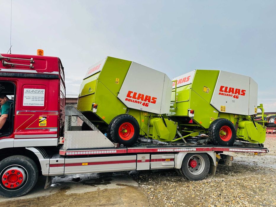 Presa Claas Rollant 46 si Rotocut Danemarca Germania New Generation