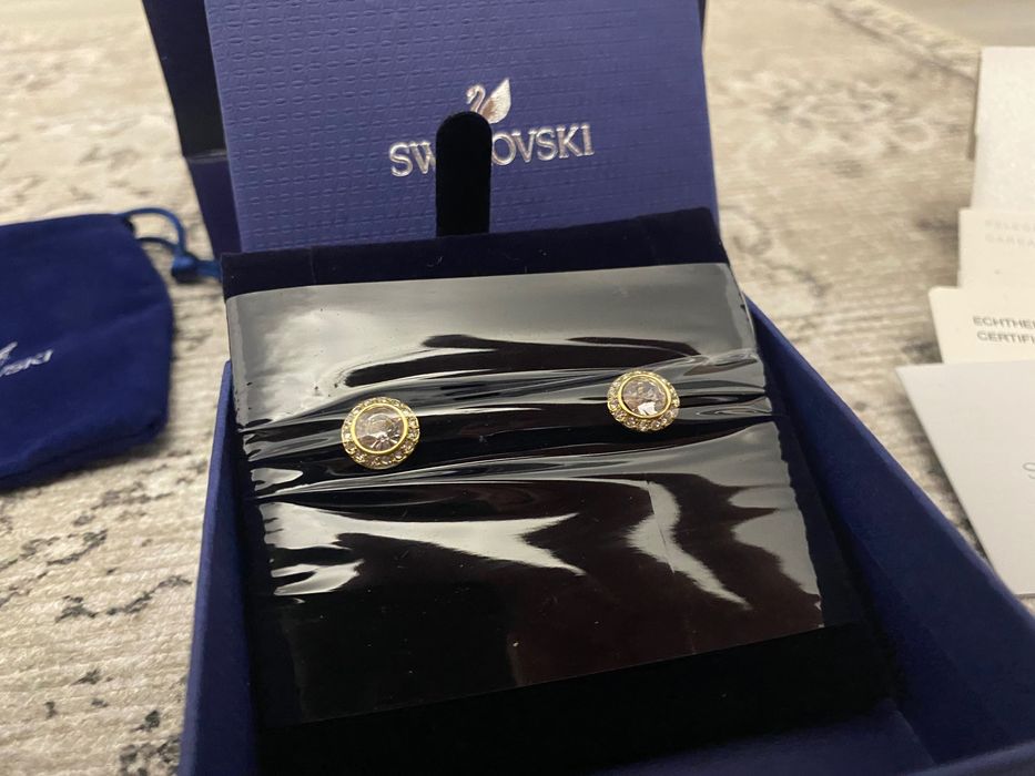 Cercei Swarovski angelic auriu
