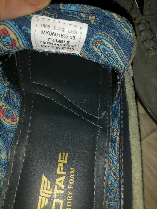 Замшевые лоферы Red Tape оливкового цвета