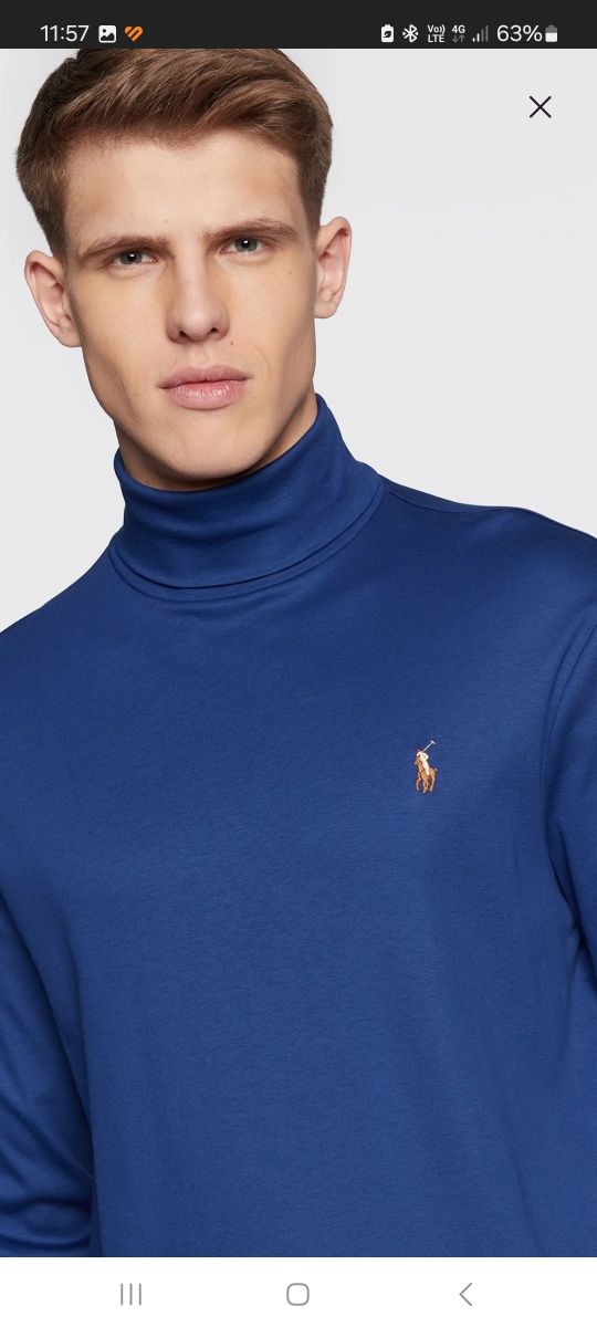 Bluză cu gat Polo Ralph Lauren