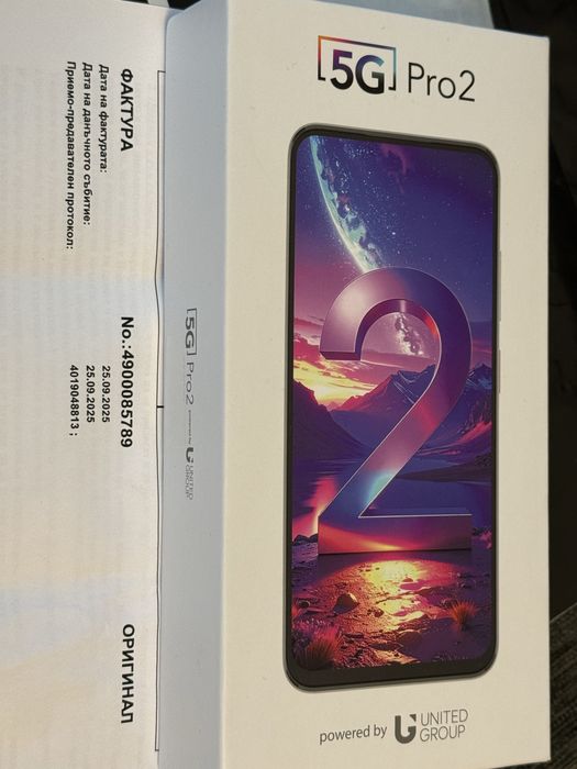 ЗАПЕЧАТАН 256GB Vivacom 5G Pro 2 Гаранция Vivacom до 2027 г. Black