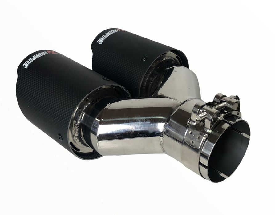 Накрайник за ауспух Akrapovic №3315 Двоен Y Карбон мат