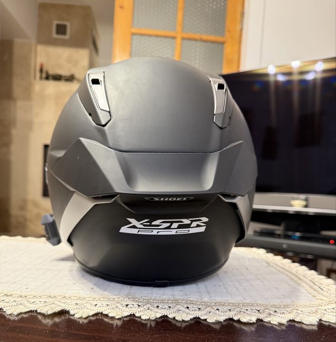 Vand casca moto Shoei X SPR PRO cu sistem Cardo Packtalk Edge instalat