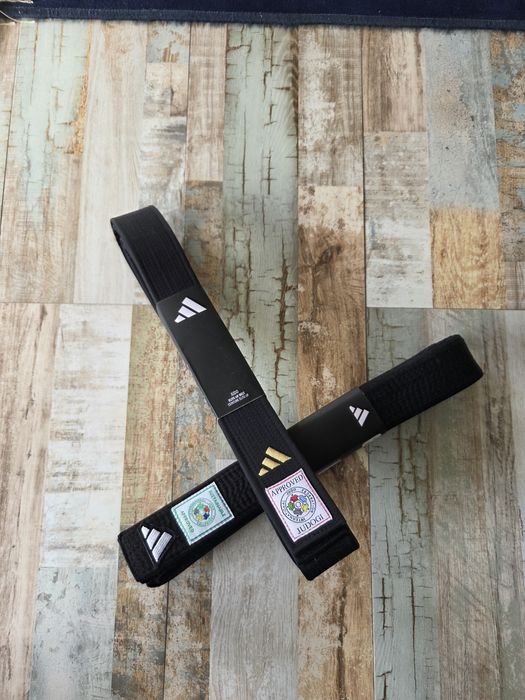 Пояс Judo черный Adidas оригинал