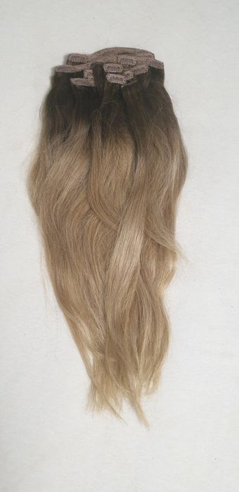 Extensii Belher clip on din par natural deluxe blond miere 55 cm