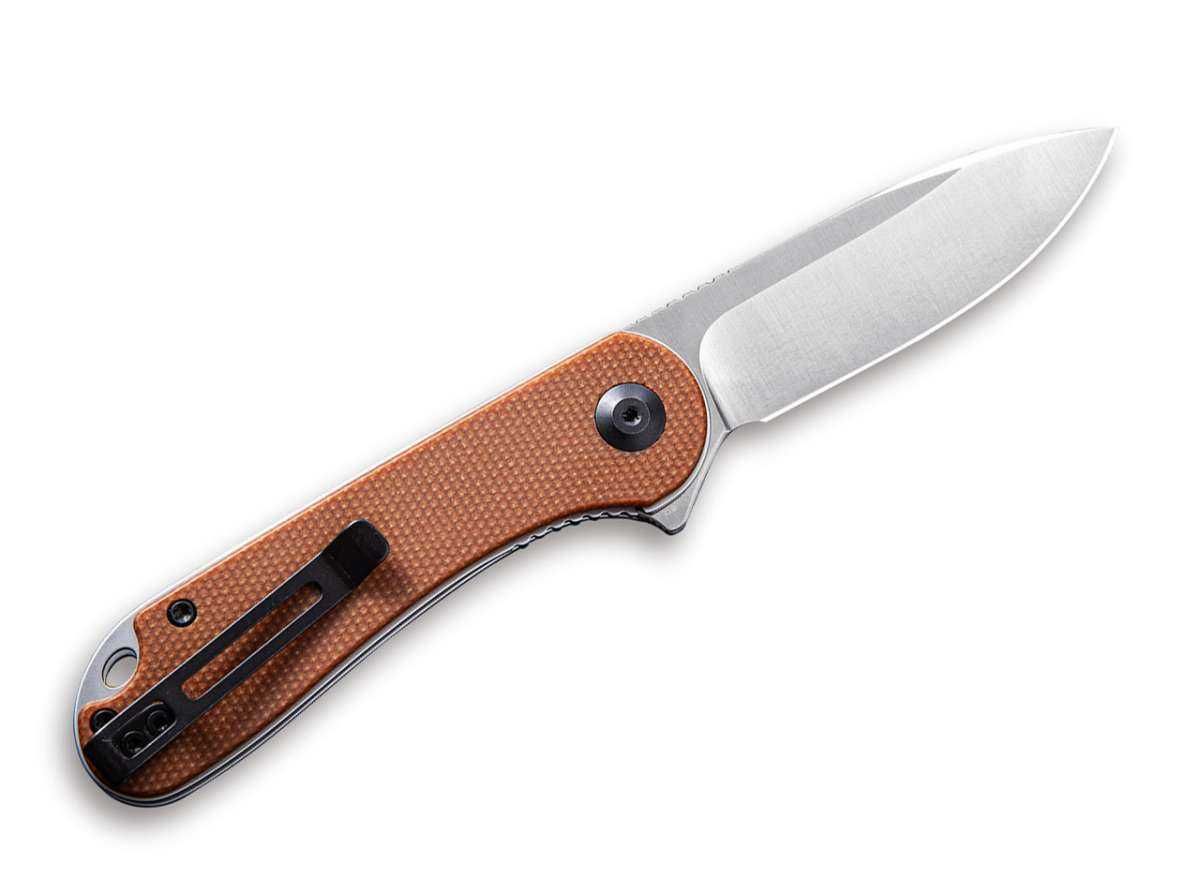 Briceag flipper CIVIVI Elementum cu maner Micarta verde, lama D2