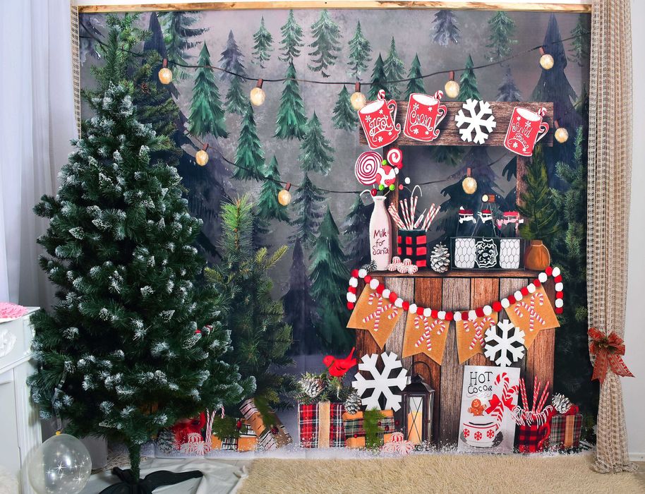 Красиви  новогодишни фонове   с много ярки цветове