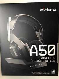Casti Over-Ear Astro A50 + Statie incarcare,Gaming,negru,sigilat