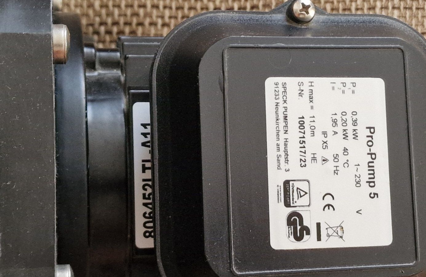 Помпа за басейн Speck Инвертор 0,20 KW