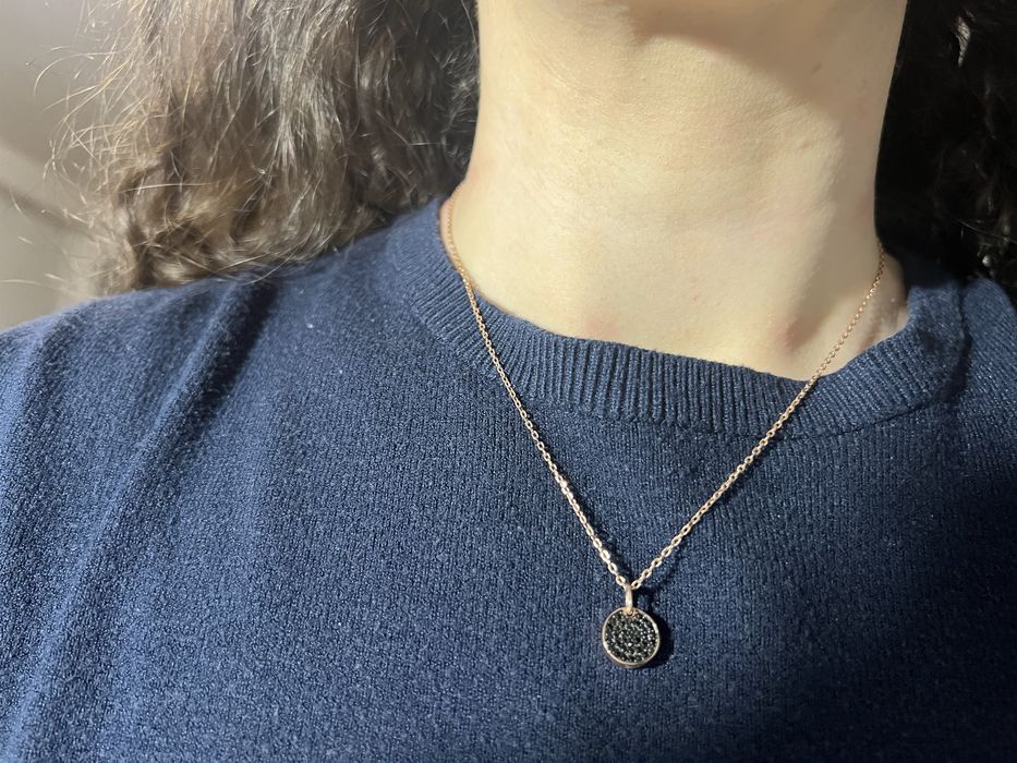 Set de argint colier și cercei