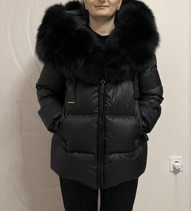 Зимно яке с качулка/яка от лисица
